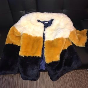 Faux fur coat
